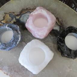 Rough Natural Stone Plant Holder - Choose Your Pot Home Decor - Rk6A - thumbnail 2