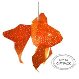 Etsy Design Awards Finalist 2022 Pick - Diy Fish Lamp, Nursery Lamp, Kids Room Nightlight, Paper Night Light For - thumbnail 2