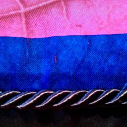 Purple Orange Scarf Pillow - Purple/Pink - thumbnail 3