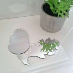 Acorn & Oak Leaf Acrylic Mirror Wall Art - Personalized Engraving - thumbnail 2