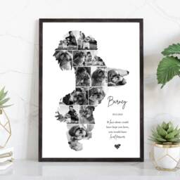Shih Tzu Photo Collage Custom Pet Memorial Gift - thumbnail 2