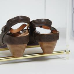 Brass & Glass - Shoe Rack Shelf Multiple Sizes - thumbnail 3