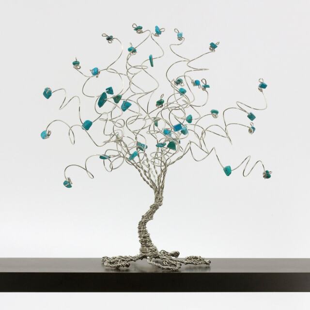 Gemstone Tree Birthstone Birthday Gift Wire Sculpture Art Of Life Gem - image 1