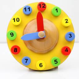Clock Learning Puzzle, Minute Wooden Puzzle - thumbnail 3