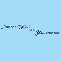 I Made A Wish Wall Decal Inspirational Nursery Quote - thumbnail 1