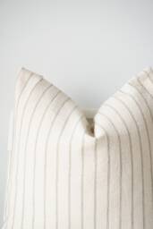 Neutral Striped Woven Pillow Cover - thumbnail 1