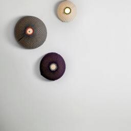 Wall Lighting, Flush Mount Light, Office Light Fixture, Modern Sconce, Industrial Sphere Designer Lamp Shade, Unique - thumbnail 3
