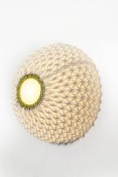 Wall Lighting, Flush Mount Light, Office Light Fixture, Modern Sconce, Industrial Sphere Designer Lamp Shade, Unique - thumbnail 2