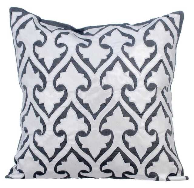 "Decorative Gray Throw Pillow For Bed 24""x24""/26""x26" - image 1
