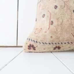 Turkish Kilim Pillow Cover Vintage Anatolian Home Decor - 20x20 Inch - thumbnail 2