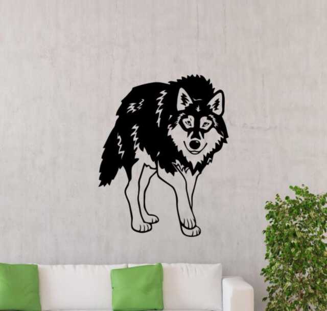 Wolf Wall Decal Animal Vinyl Stickers Cool Decor For Living Room - 011Vlf - image 1