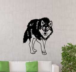 Wolf Wall Decal Animal Vinyl Stickers Cool Decor For Living Room - 011Vlf - thumbnail 1