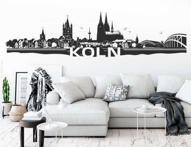 Wall Sticker Skyline Cologne Motif W126 - image 1