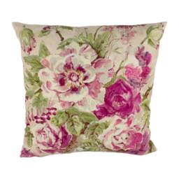 Sanderson - Giselle Bordeaux/Olive Cushion Cover Throw Pillow Designer Home Decor - thumbnail 2