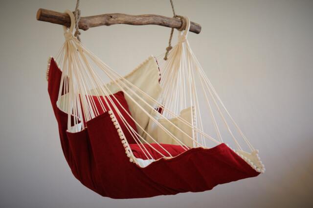 Hammock Chair Red/White - image 1