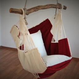 Hammock Chair Red/White - thumbnail 4