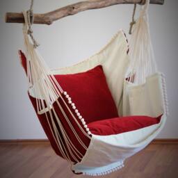 Hammock Chair Red/White - thumbnail 2
