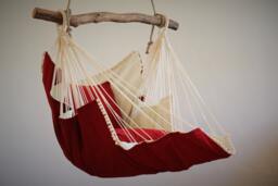 Hammock Chair Red/White