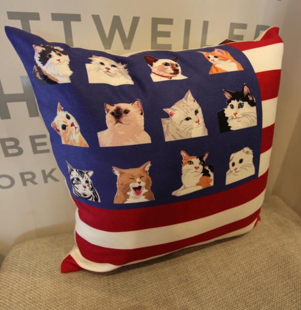 Cats Of America Pillow Cover - image 1