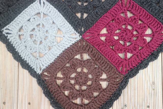 Baby Blanket Crochet Wool 55 X cm - image 1