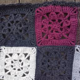 Baby Blanket Crochet Wool 55 X cm - thumbnail 3
