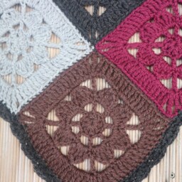 Baby Blanket Crochet Wool 55 X cm - thumbnail 4
