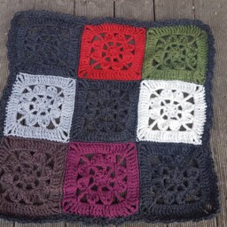 Baby Blanket Crochet Wool 55 X cm - thumbnail 2