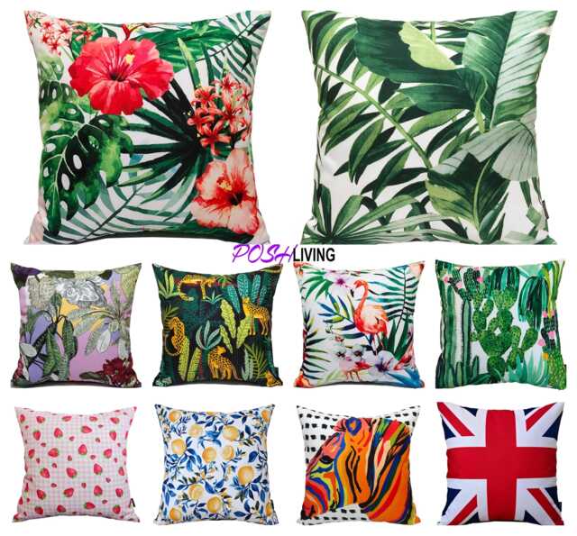 Waterproof Cushion Covers For Garden Outdoor Sofa Seats Chair Summer Home Decor Decorative 18x18 - image 1