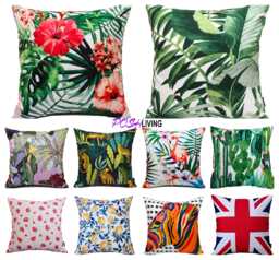Waterproof Cushion Covers For Garden Outdoor Sofa Seats Chair Summer Home Decor Decorative 18x18