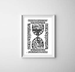 Arabic Calligraphy Art Print - Khalil Gibran Quote, Middle Eastern Decor - thumbnail 1