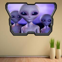 Alien Wall Decal Sticker Mural Poster Print Art Kids Bedroom Home Decor Gt61 - thumbnail 4