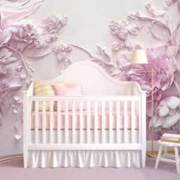 3D Pink Peony Wallpaper Mural Modern Floral Wall Decor - thumbnail 3