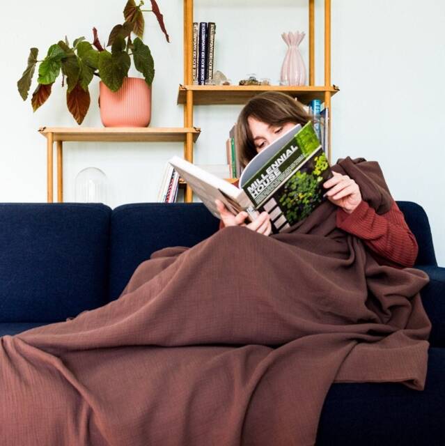 Cotton Summer Blanket Made Of Muslin Fabric By Hj??rtslag Design - image 1