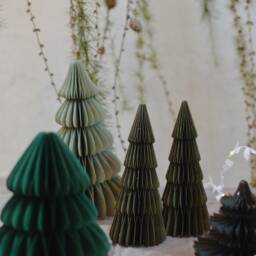 Paper Christmas Tree/Honeycomb Paper Decoration Xmas - thumbnail 2