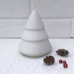 Handmade Concrete Christmas Trees - Minimal Festive Modern Trees Shelf Styling Ornament Cement White Or Black - thumbnail 3