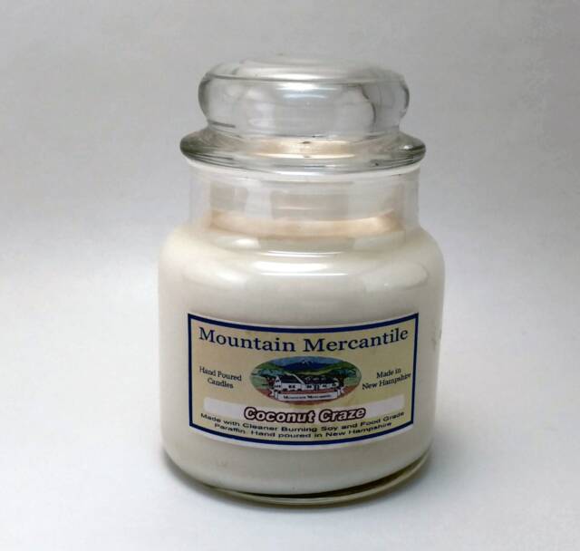 Coconut Craze 3.7Oz Apothecary Jar - Hand Poured Soy Candles - image 1