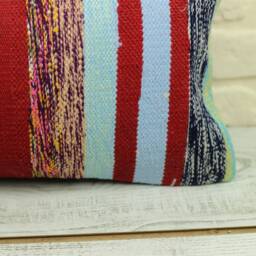 12x24 Kilim Pillow Cover Handmade Turkish Rug - thumbnail 4
