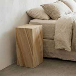 Handcrafted Limestone Display Plinths - Beige Sandstone Pedestals, Set Of 2 - thumbnail 2