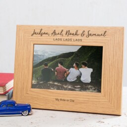 Personalised Engraved Best Friends Photo Frame - Unique Bff Birthday Gifts For Women Her Galentines Day Gift Friend Bestie - thumbnail 3