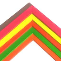 Neon Wood Picture Frame Bright Pink, Yellow, Green, Orange, Red - A3/A4/A5 - thumbnail 3