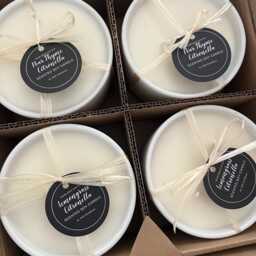 Citronella Soy Candle Nordic Ceramic Jar, Summer Outdoor Candle - thumbnail 2