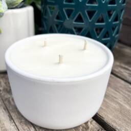 Citronella Soy Candle Nordic Ceramic Jar, Summer Outdoor Candle - thumbnail 3