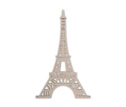 Wooden Eiffel Tower Shape Unfinished Mdf, Diy Wall Art - thumbnail 1