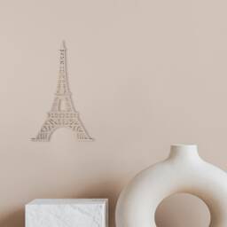 Wooden Eiffel Tower Shape Unfinished Mdf, Diy Wall Art - thumbnail 4