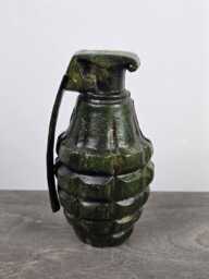 Novelty Grenade Money Box Cast Iron Coin Bank Realistic Hand Savings Ornament - thumbnail 1