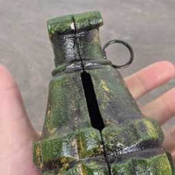 Novelty Grenade Money Box Cast Iron Coin Bank Realistic Hand Savings Ornament - thumbnail 3