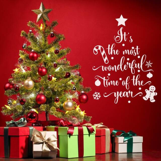 Christmas Quote Vinyl Decal - Winter Holiday Wall Decor - image 1