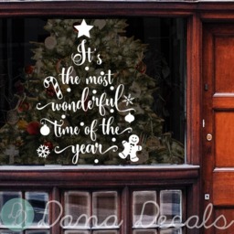 Christmas Quote Vinyl Decal - Winter Holiday Wall Decor - thumbnail 2
