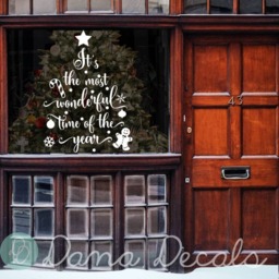 Christmas Quote Vinyl Decal - Winter Holiday Wall Decor - thumbnail 3