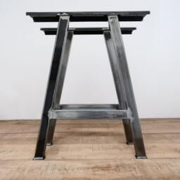 A-Style Steel Table Legs - Set Of 2 - Industrial Diy Desk Or Dining - thumbnail 2